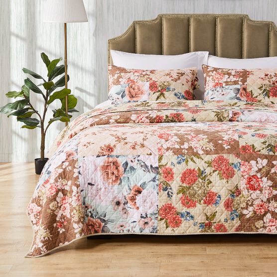Briar Quilt and Pillow Sham Set, NATURAL, hi-res image number null