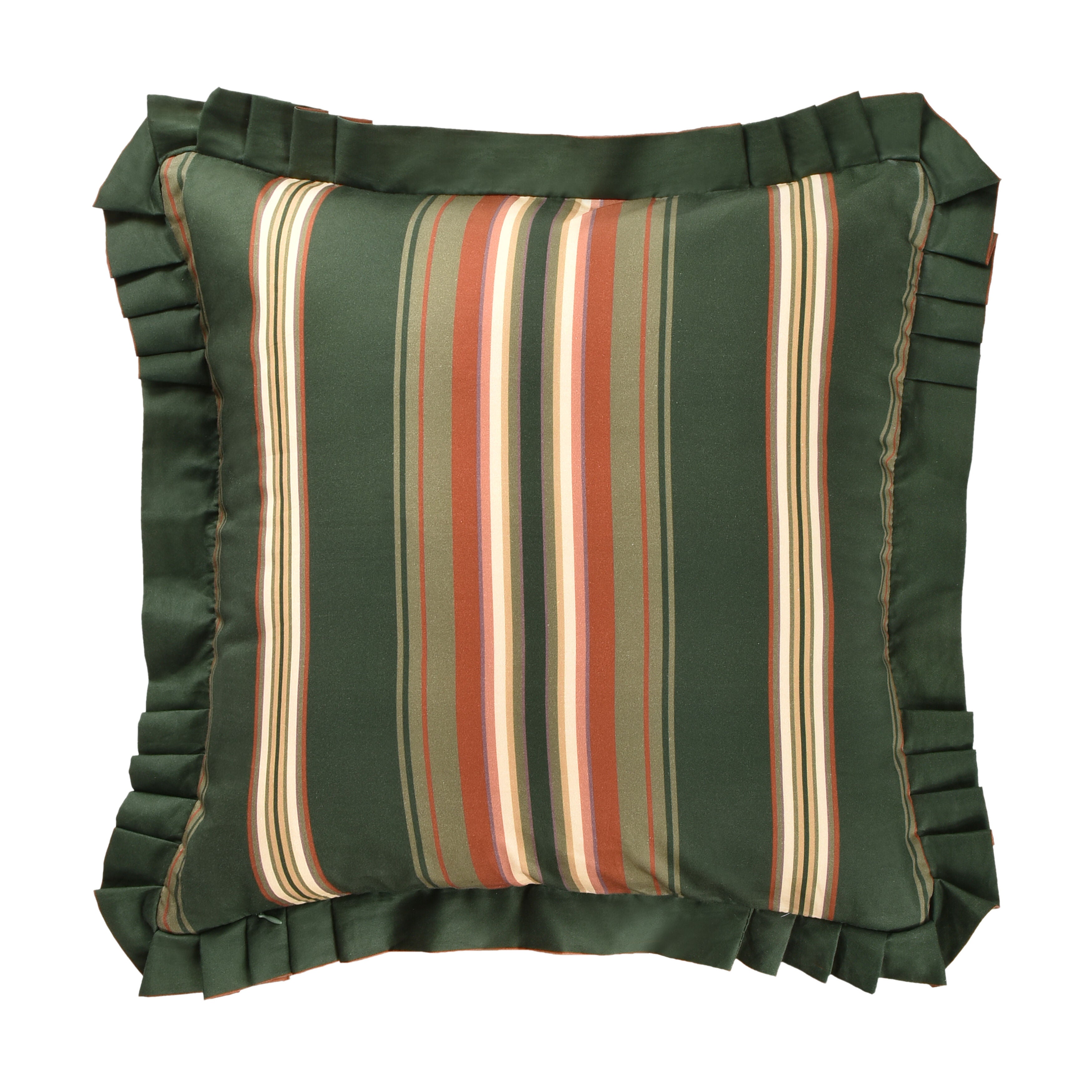 BRITTANY 20 inches SQUARE DECORATIVE THROW PILLOW, FOREST, on-hover image number 1