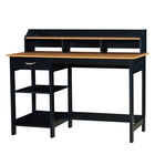 Finley 47-inch Writing Desk with Hutch, BLACK OAK, hi-res image number null