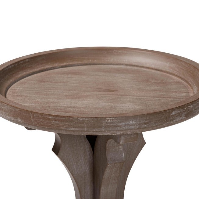 Westlyn French Country Antique Brown Wood End Table, ANTIQUE BROWN, alternate image number null