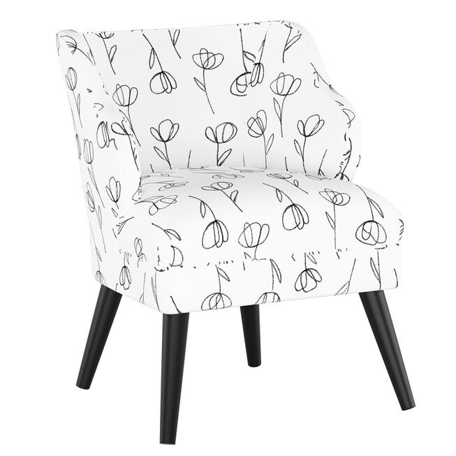 Contoured Tulips Modern Chair, TULIP WHITE, hi-res image number 0