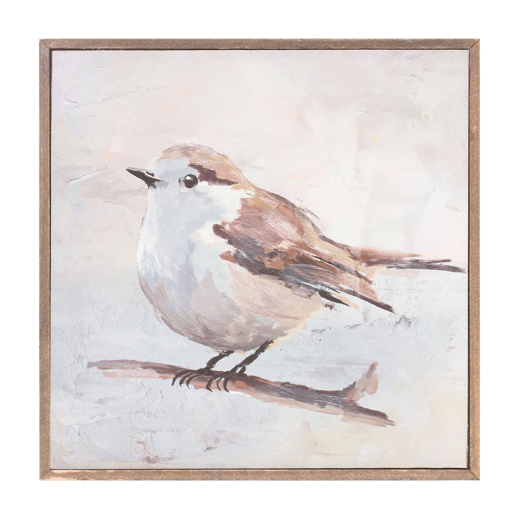 Framed Bird Canvas Block (Set of 2), GREY/BEIGE, alternate image number 3