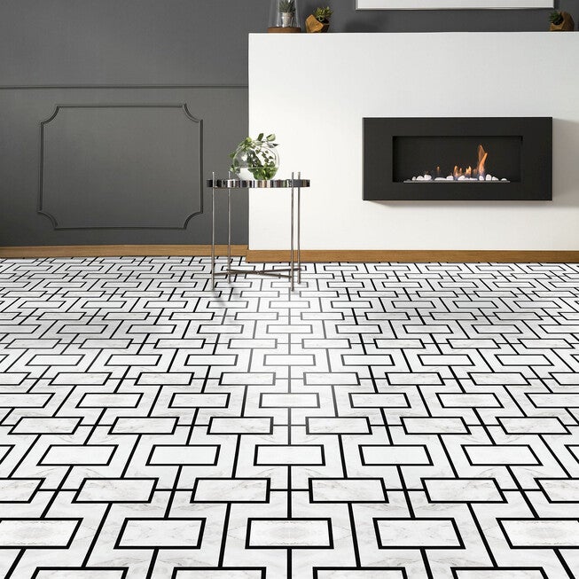 Retro 12x12 Self Adhesive Vinyl Floor Tile - Affinity - 20 Tiles/20 sq. ft., , on-hover image number 1