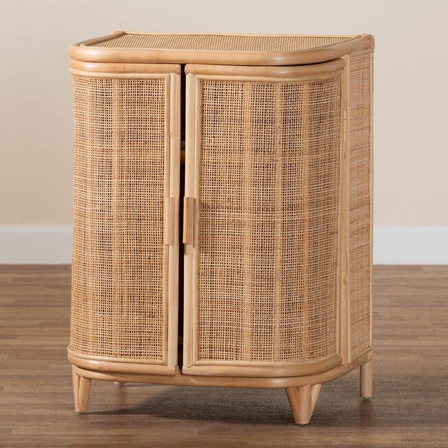 Yanka Bohemian Natural Rattan Storage Cabinet, , alternate image number null