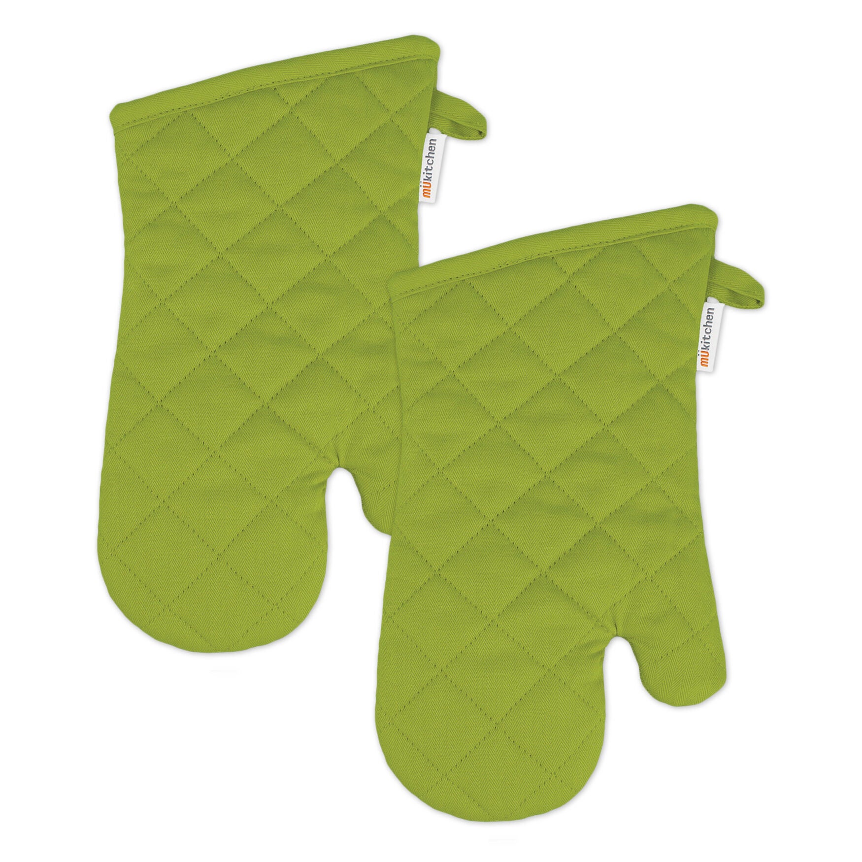 Solid Twill Oven Mitt, Set 2, CACTUS, hi-res image number 0