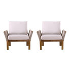 Brendina Outdoor Armchair w/ Cushions – 2pc Set, , alternate image number 1