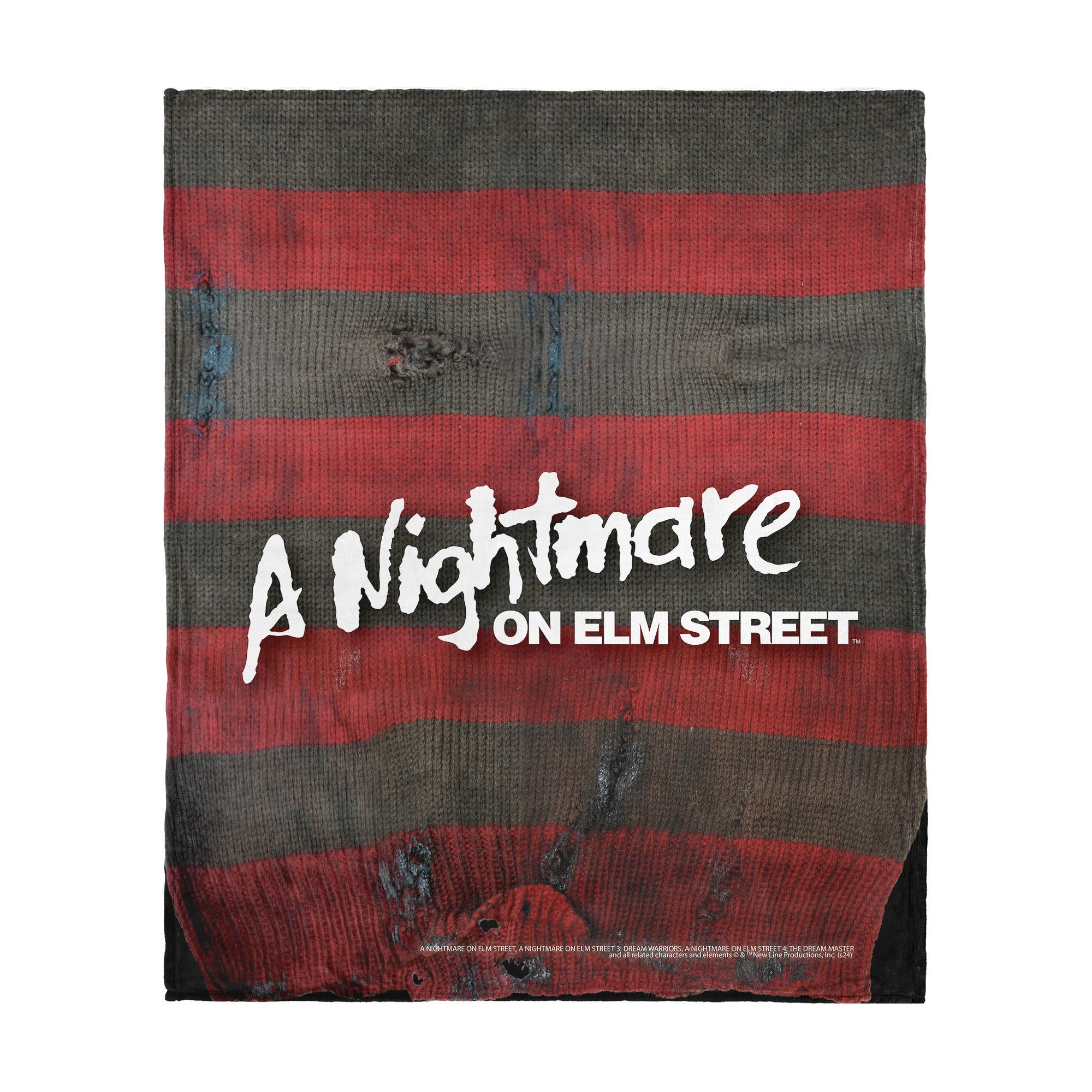 Warner Bros. Nightmare on Elm Street Sweater Silk Touch Throw Blanket 40X50 Inches, ELM STREET, hi-res image number 0