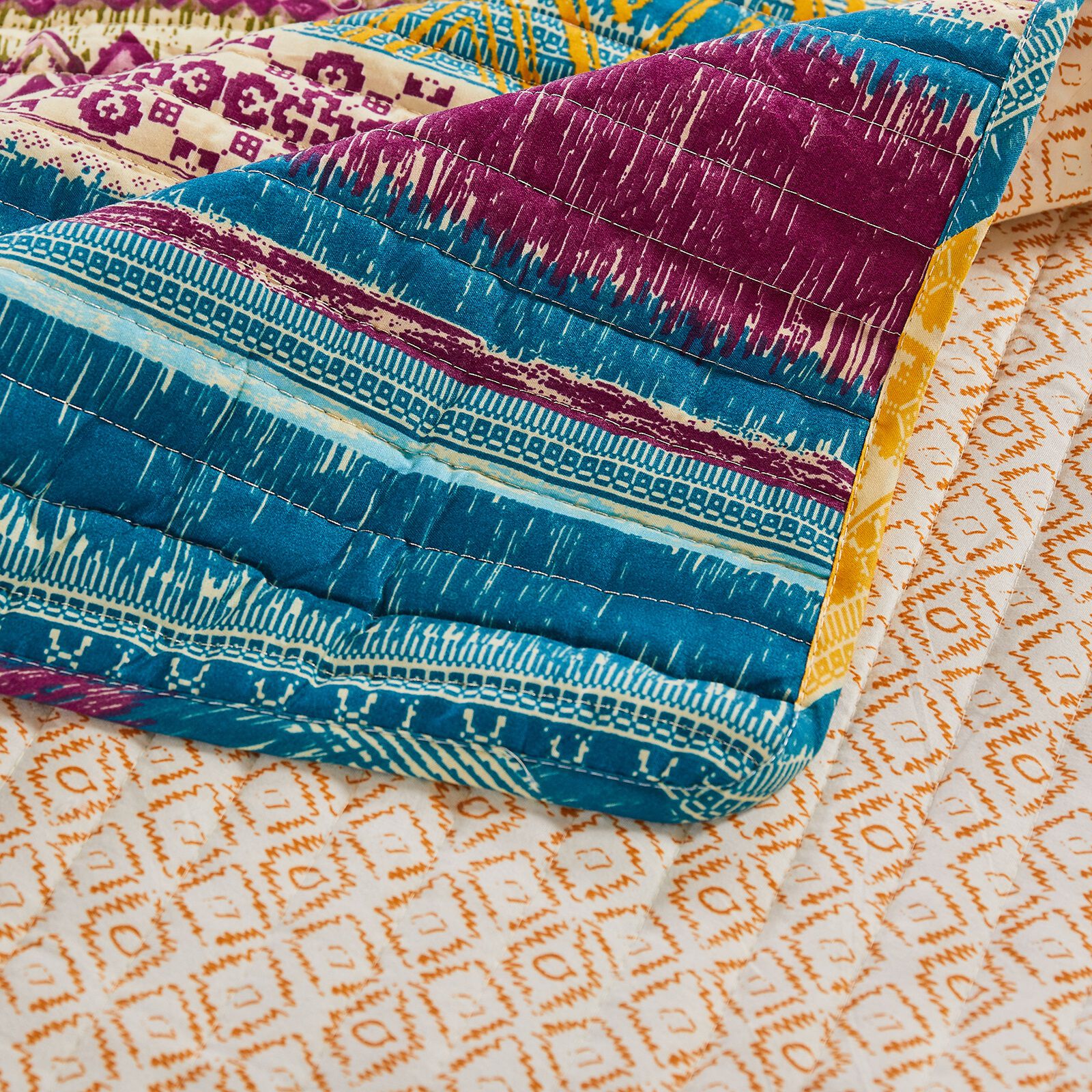 Southwest Quilted Throw Blanket, SIESTA, alternate image number 5