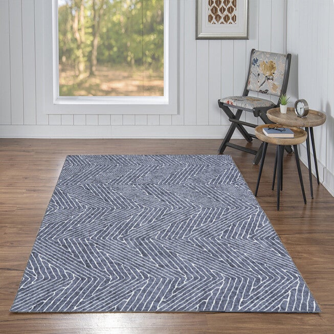 Washable Fuller Grey/Ivory Rug, , alternate image number 5
