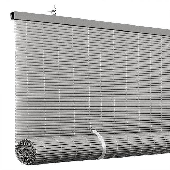 Cordless Solstice Vinyl Roll-Up Blind, Grey, , alternate image number 4