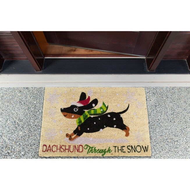 Dachshund Through The Snow Doormat, , alternate image number 4
