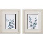 Blue Botanical Wash Framed Wall Décor, Set Of 2, GREEN, hi-res image number null