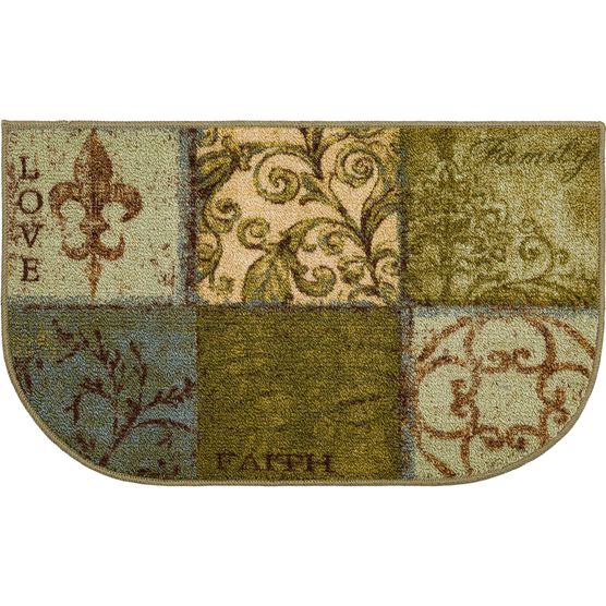 Floral Tile Blue Spa 1' 6" X 2' 6", BLUE, hi-res image number null