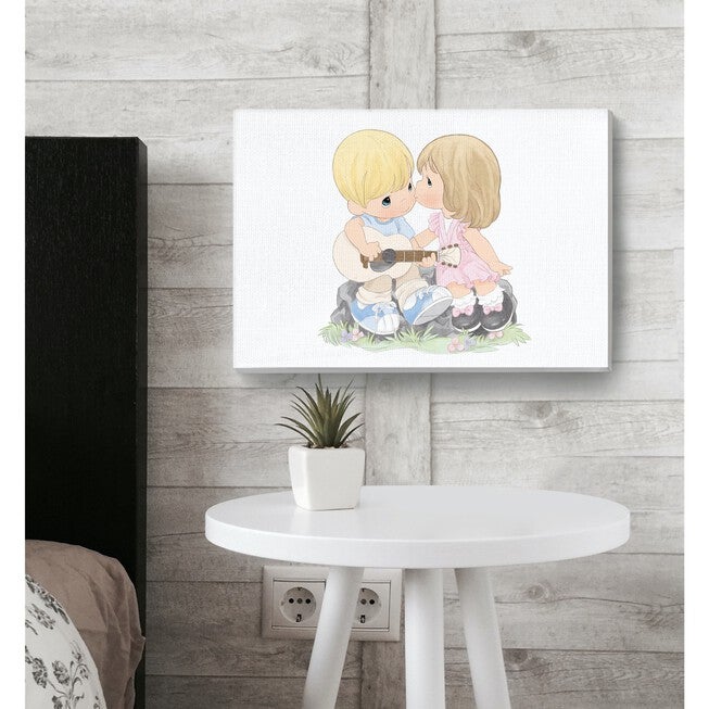 First Kiss Canvas Wall Art, , alternate image number null