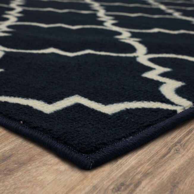 Fancy Trellis Navy 2' 6 inches X 3' 10 inches, , on-hover image number 1