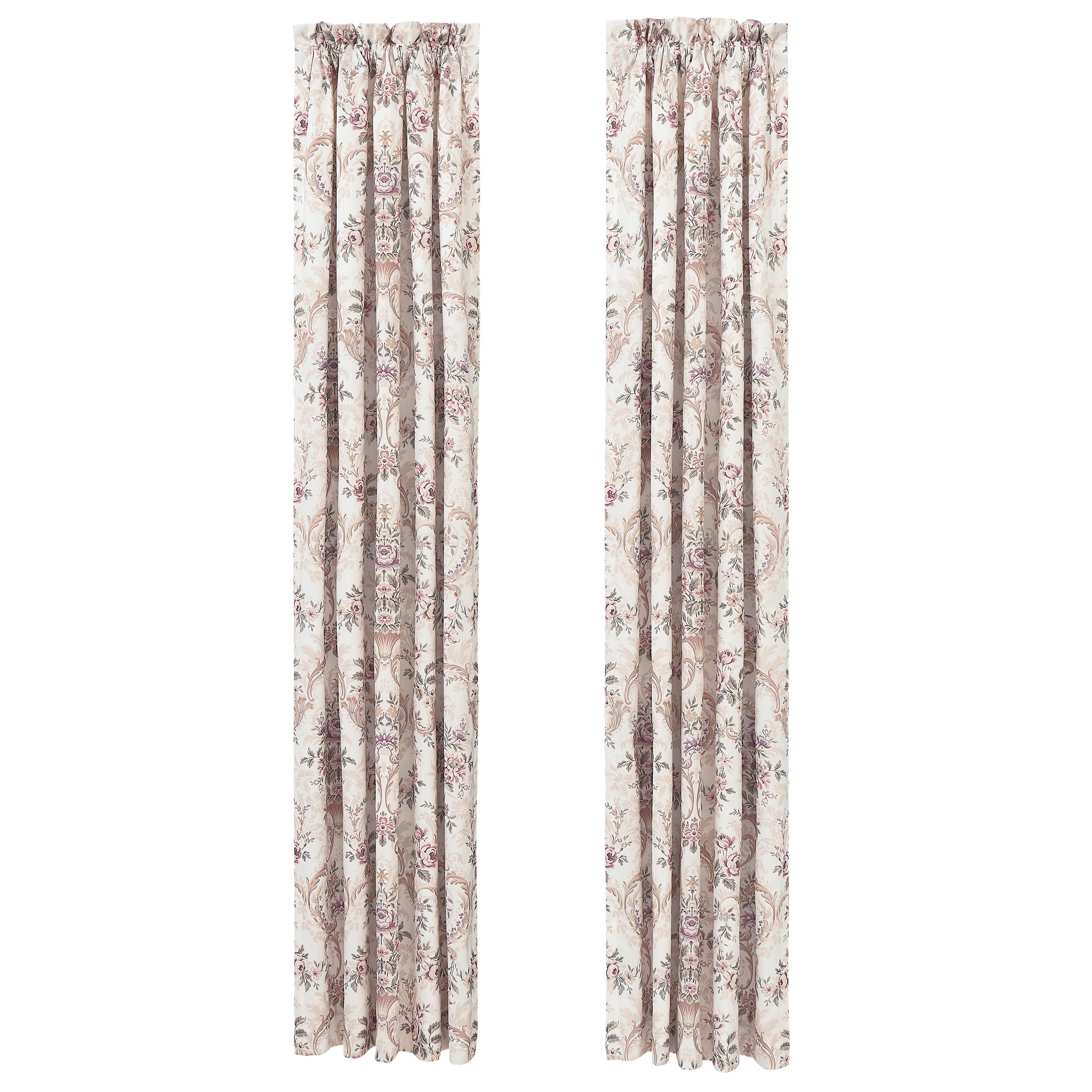 Avant Garden 84 Inch Window Panel Pair, BLUSH, alternate image number null