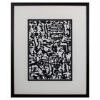 Graphic Mod Abstract Ii Framed Wall Décor, BLACK WHITE, hi-res image number null