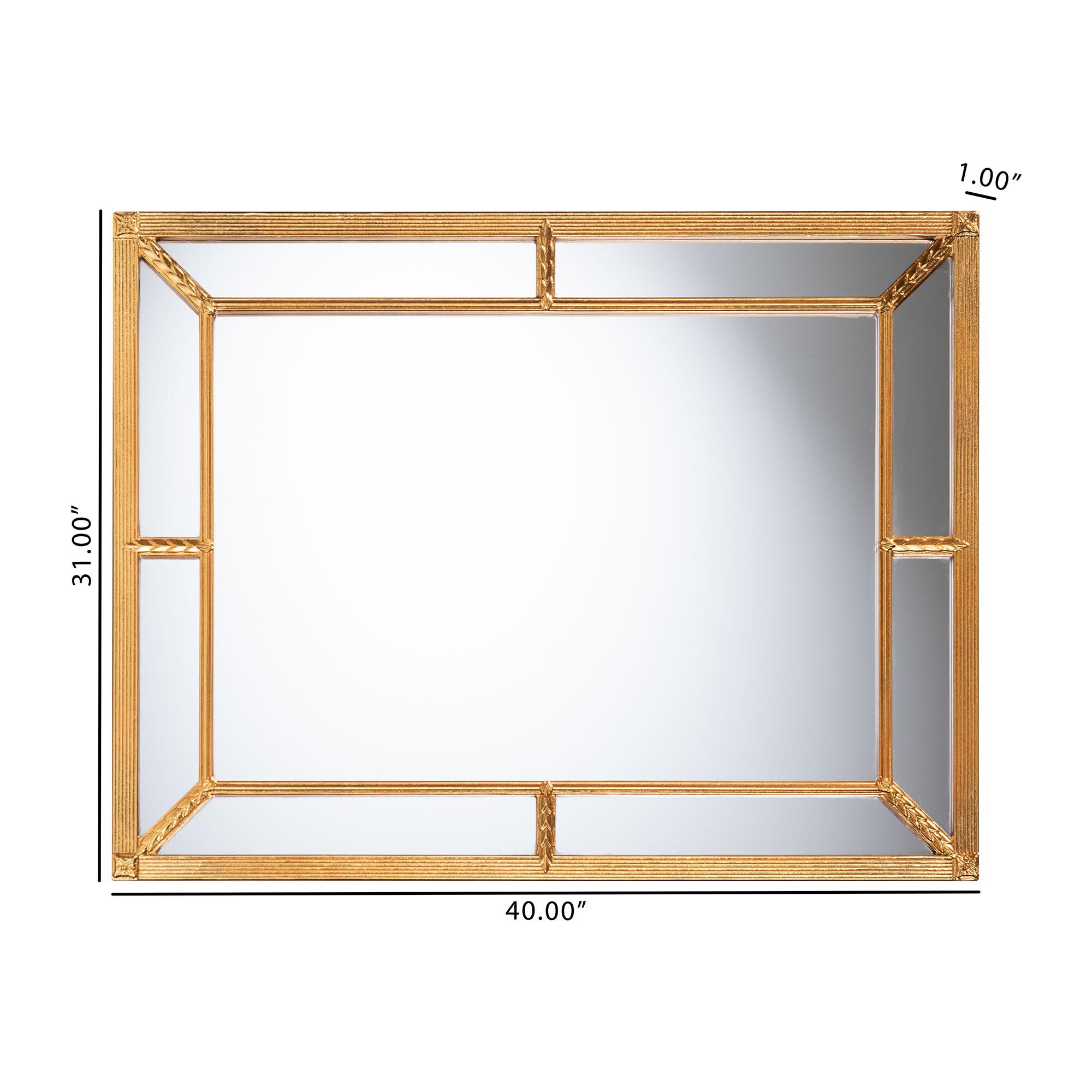 Iskra Accent Mirror, ANTIQUE GOLDLEAF, alternate image number 5