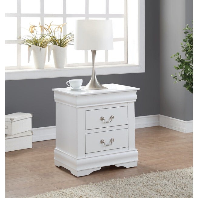 Nightstand Bedroom, WHITE, hi-res image number null