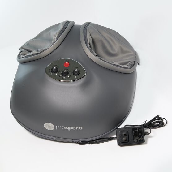 Shiatsu Foot Massager With Heat, Compression Air, BLACK, hi-res image number null