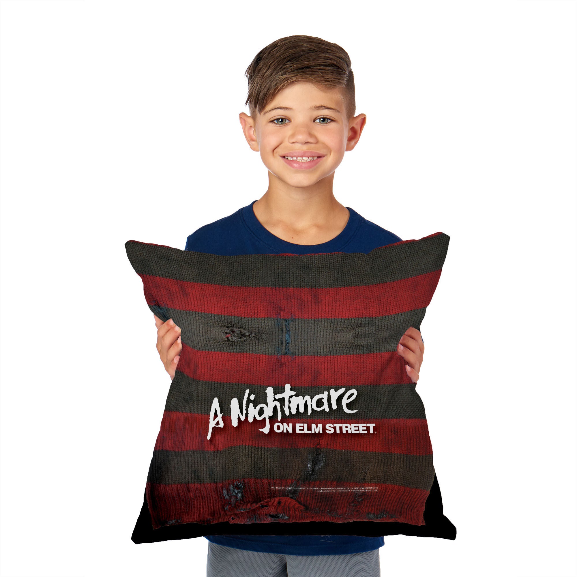 Warner Bros. Nightmare on Elm Street Sweater Throw Pillow 18X18 Inches, ELM STREET, on-hover image number 1