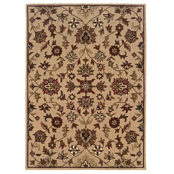 Trio Traditional Gold 5'X7' Area Rug, GOLD, hi-res image number null