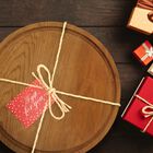 Delice Cherry Round Cutting Board with Juice Drip Groove, , alternate image number null