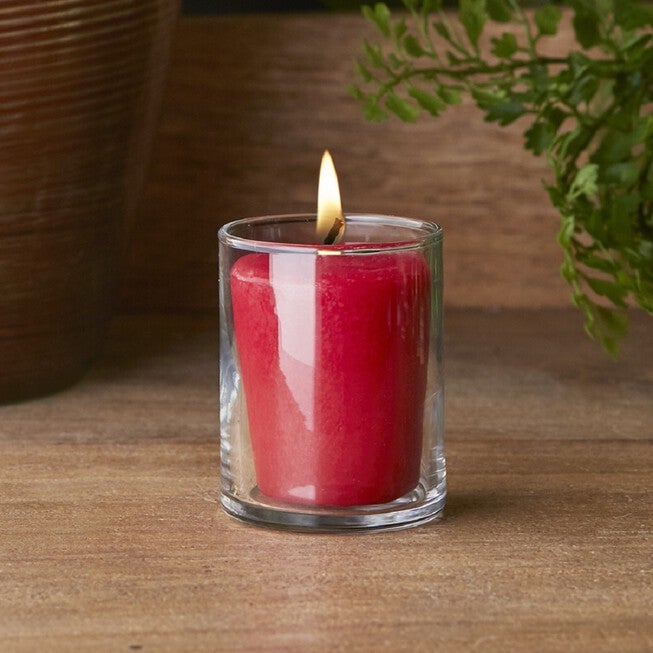 Hollyberry Scented Votive Candle, Set 3, , on-hover image number null
