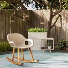 Grey Fiber Clay Industrial Outdoor Accent Table, , alternate image number null