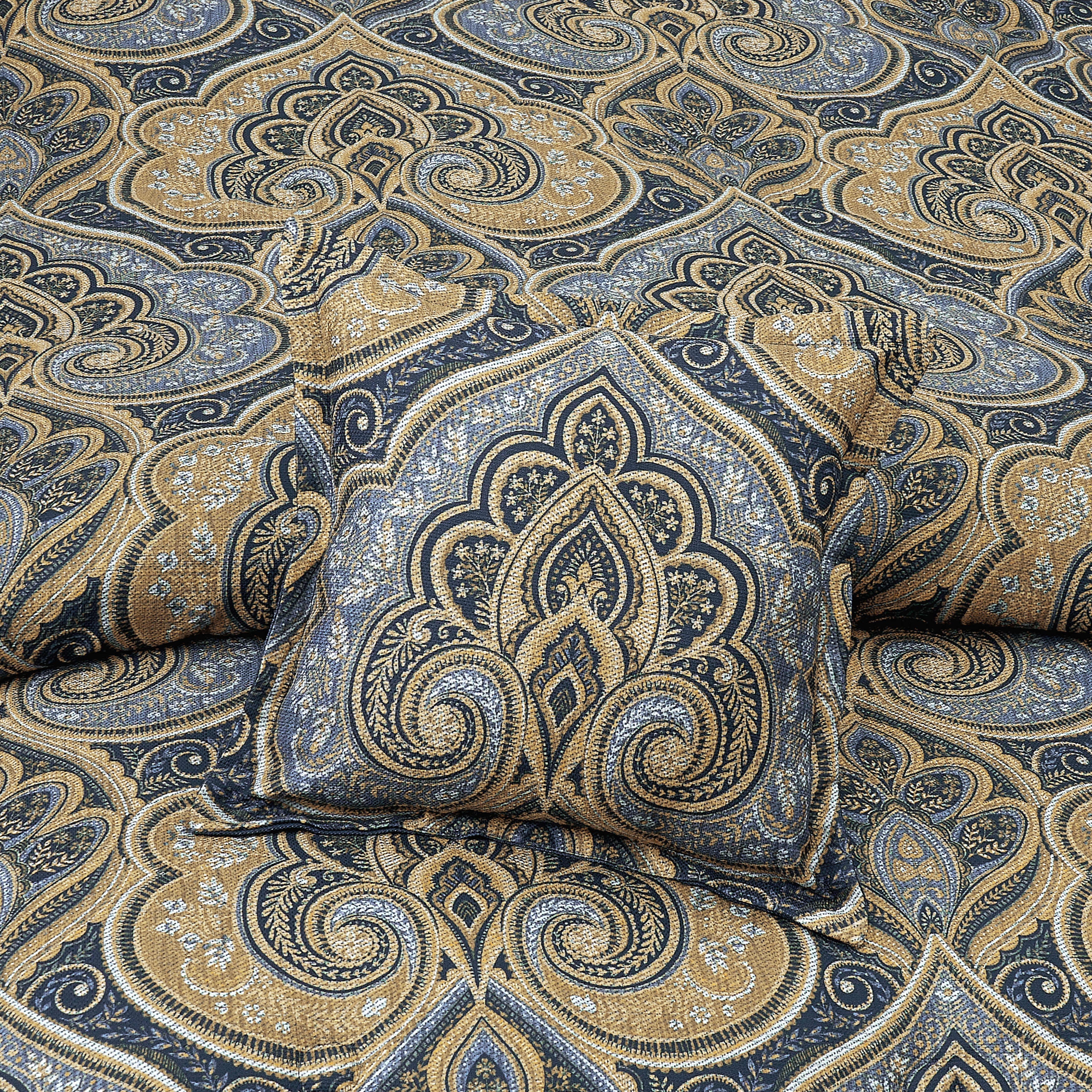 Messina Navy 18 Inch Square Decorative Throw Pillow, NAVY, alternate image number null