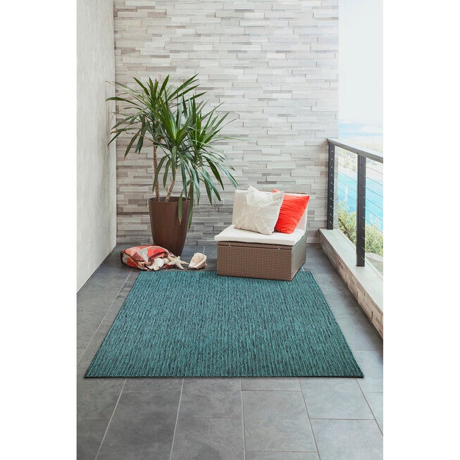Liora Manne Carmel Texture Stripe Indoor/Outdoor Rug, , alternate image number 6