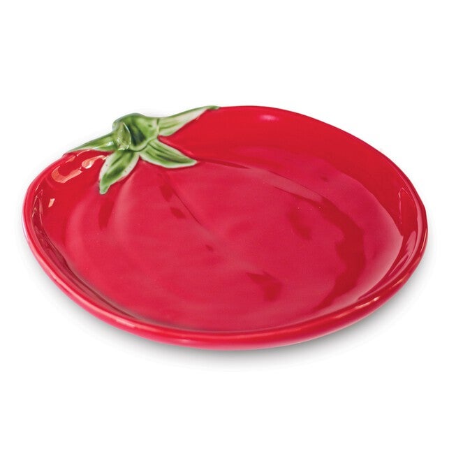 Ceramic Vegetable Plate (Set of 3), RED/GREEN/PURPLE, alternate image number 1