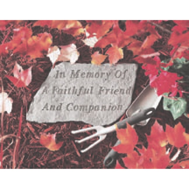 In Memory of A Faithful Friend Garden Memorial Accent Stone, GREY, hi-res image number null