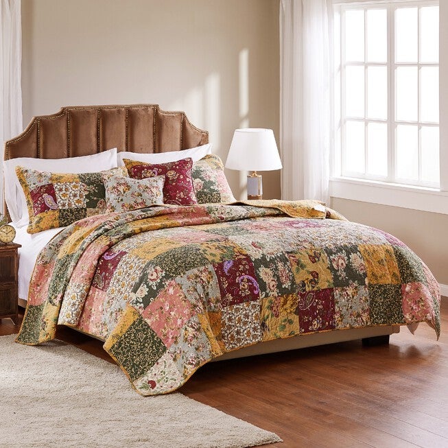 Antique Chic Quilt And Decorative Pillow Set, , on-hover image number 1