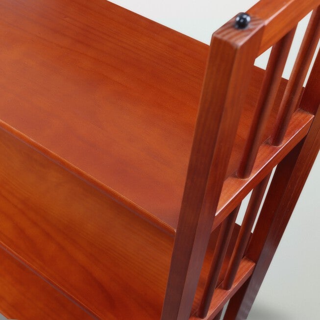 3-Shelf Folding Bookcase 14 inches Wide-Mahogany, , alternate image number 9