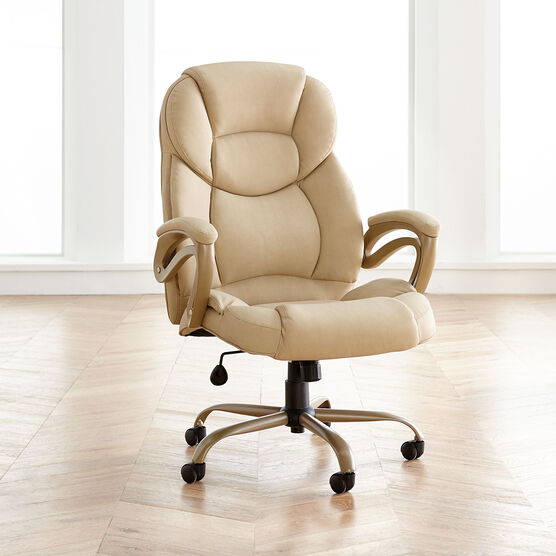 Big and Tall Memory Foam Office Chair, TAN, hi-res image number null