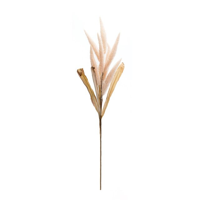 Foxtail Stem (Set of 2) 35.5 inchesH Polyester, PINK/BEIGE, alternate image number 1