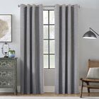 Thermaplus Maya Indoor Single Grommet Curtain Panel, GREY, hi-res image number null