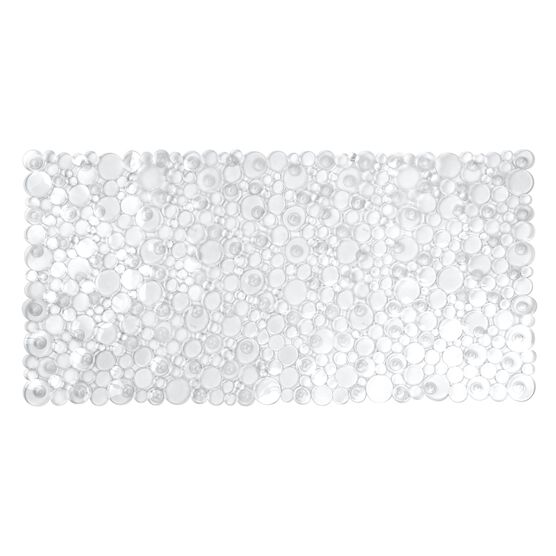 Dottie Non-Slip Bathtub and Shower Mat with Drain Holes, Clear, CLEAR, hi-res image number null
