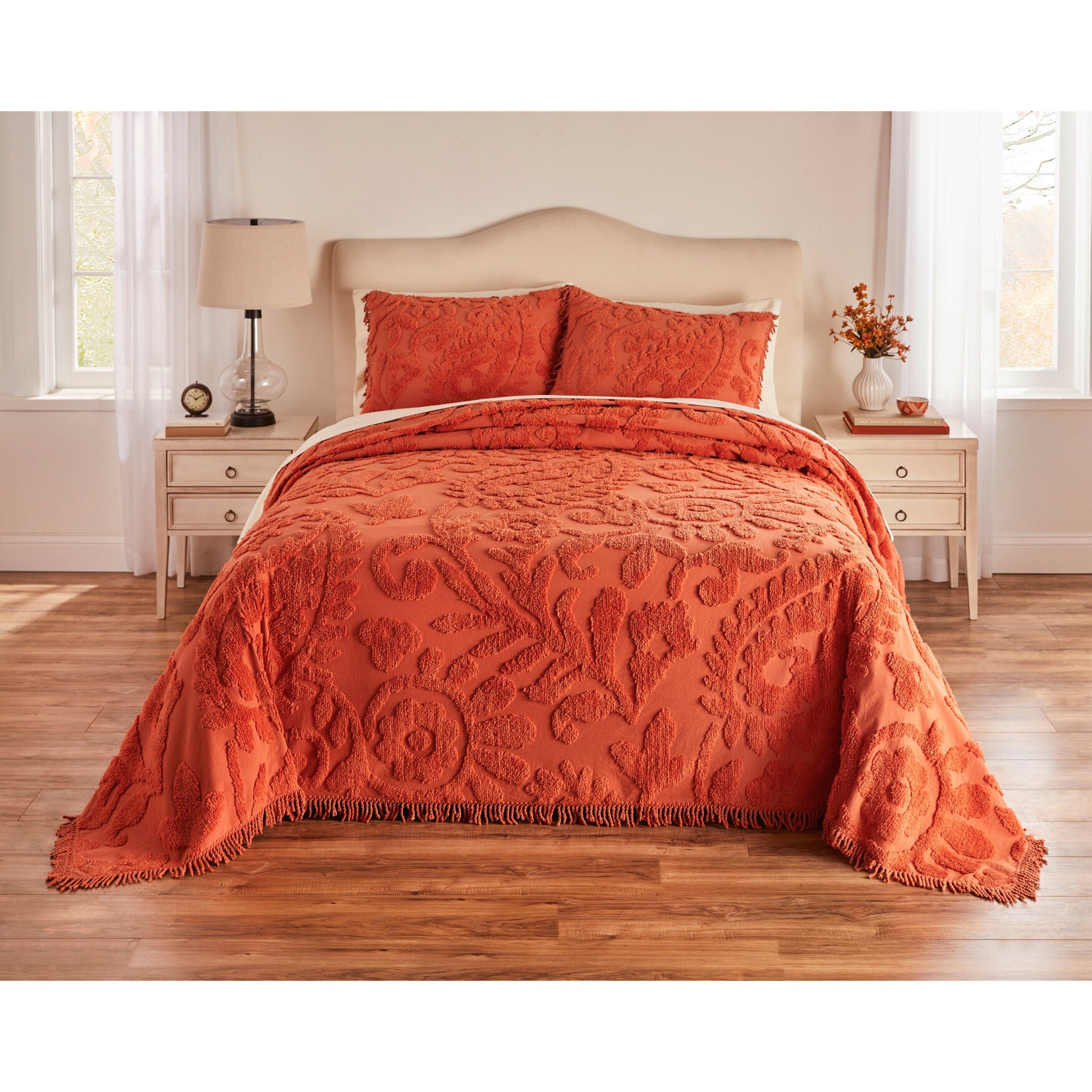 Chenille bedspread discount