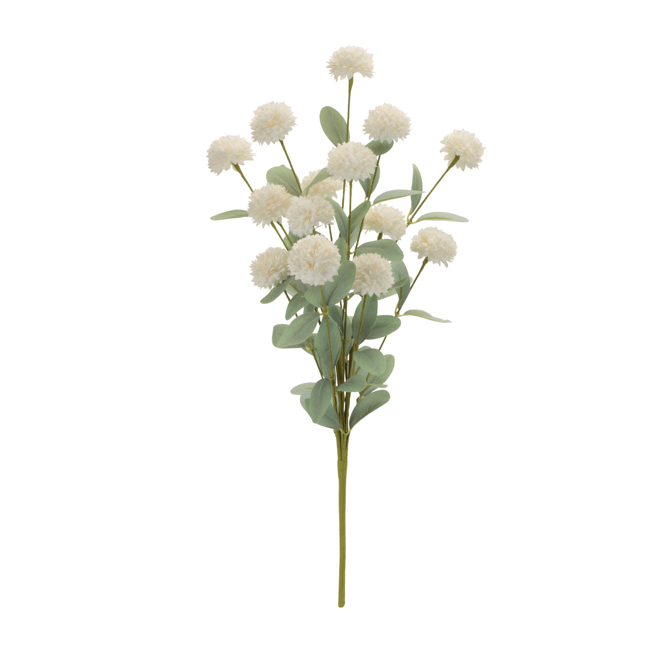 Mini Mum Floral Bush Set of 4, WHITE GREEN, alternate image number 1