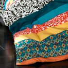 Lush Décor Boho Stripe Comforters Turquoise/ Tangerine 7 Piece Set, , alternate image number null