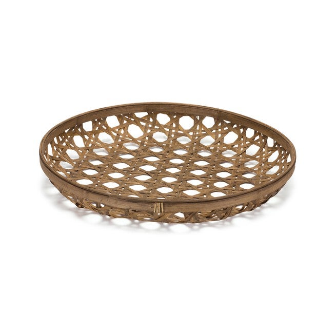 Tray 22.25 inchesD x 3.75 inchesH Bamboo, BROWN, hi-res image number 0