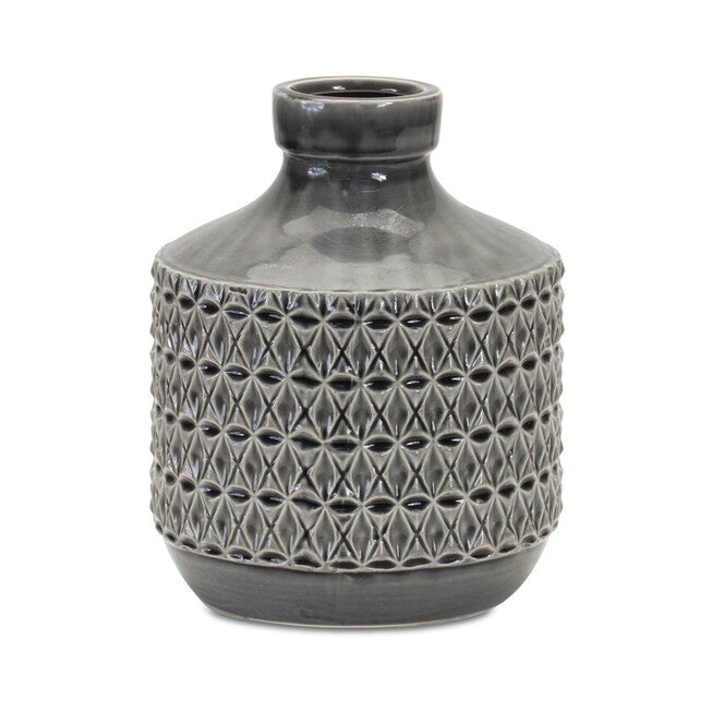 Vase 9 inchesH Terra Cotta, GREEN, hi-res image number null