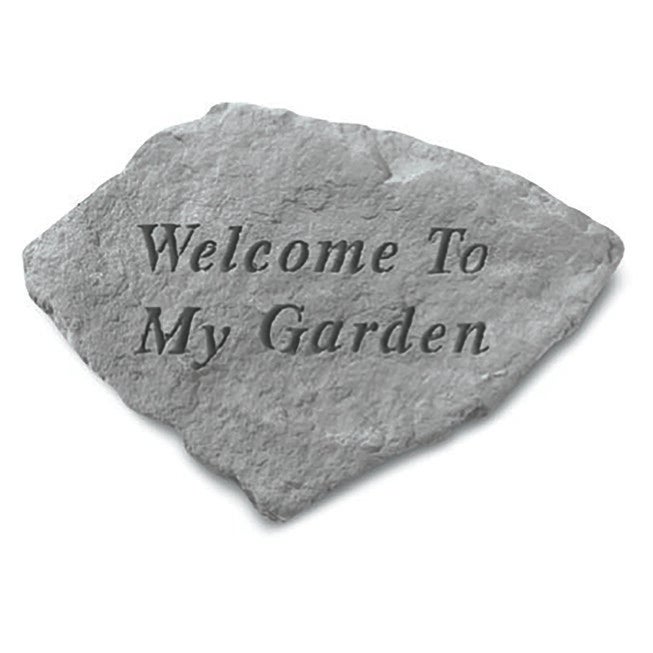 Welcome To My Garden Accent Stone, GREY, hi-res image number null
