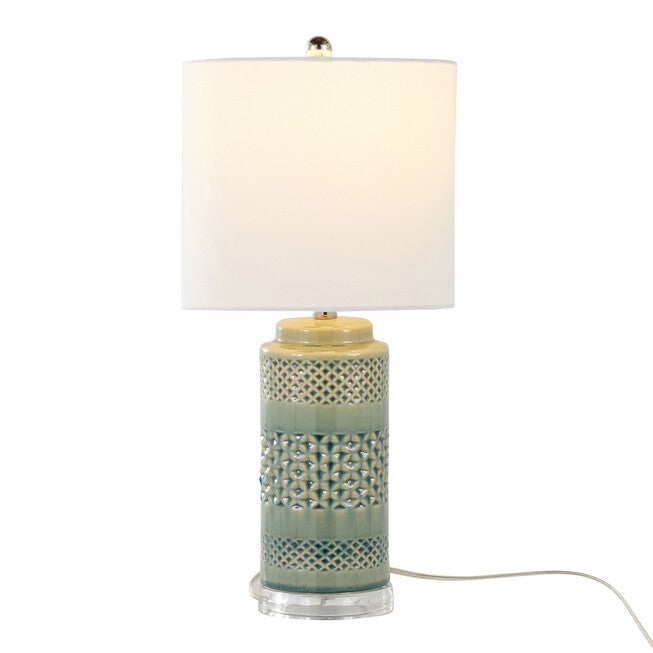 Casa 21 inches Ceramic Table Lamp - Set Of 2, , alternate image number null