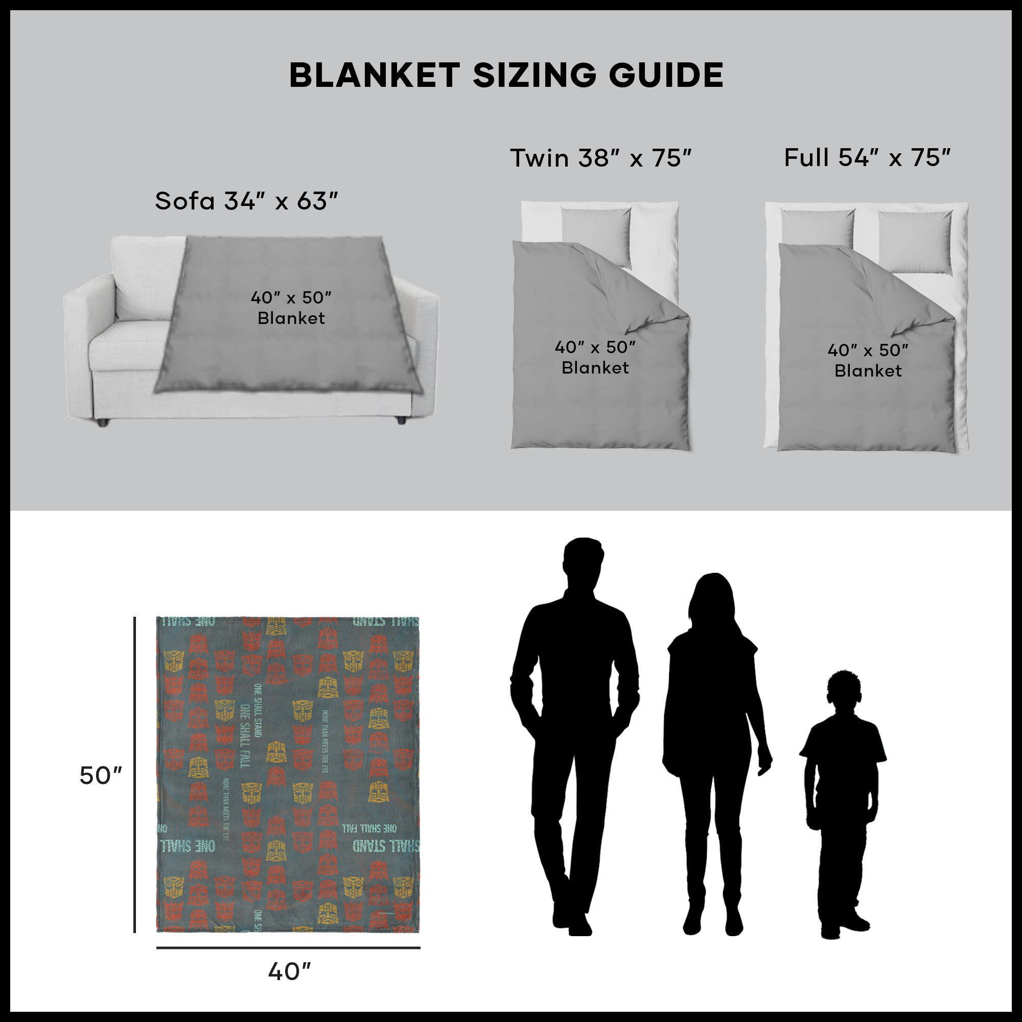 Hasbro Transformers One Shall Stand, One Shall Fall Silk Touch Throw Blanket 40X50 Inches, RED, alternate image number 5