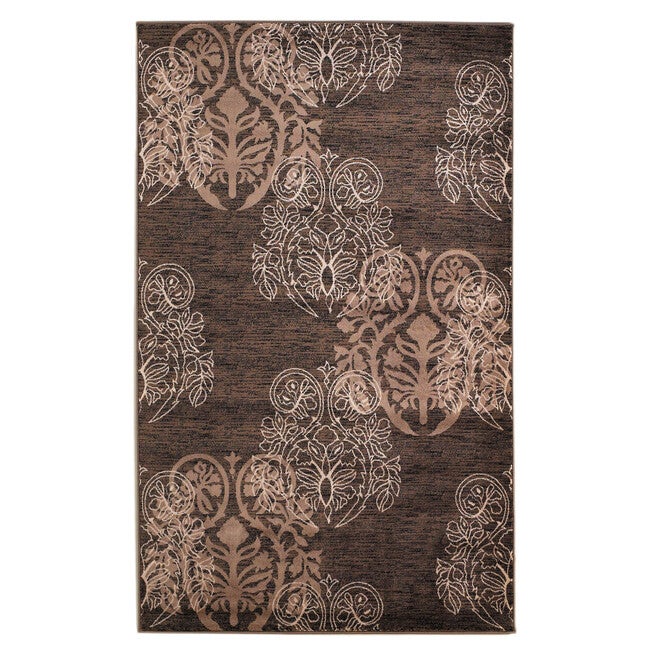 Milan Brown/Beige 5'X8' Area Rug, BROWN BEIGE, hi-res image number null