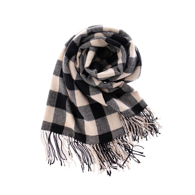 Battilo Home Plaid Home Decorative Sofa Bed Check Tassel Throw Blanket Women Wrap Shawl, , alternate image number null