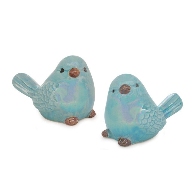 Bird (Set of 6) 3 inchesH Ceramic, BLUE, hi-res image number 0